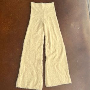 NWOT Nasty Gal Fuzzy Wide Leg Lounge Pants